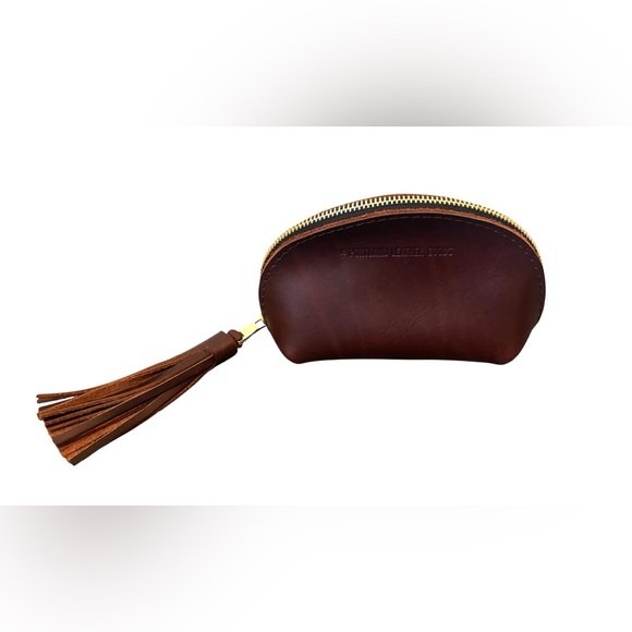 Portland Leather Goods nwot brown leather coin purse - Picture 1 of 7